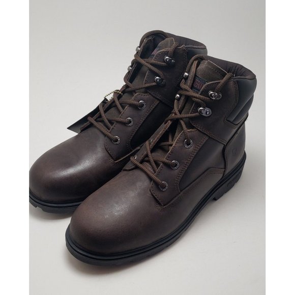 NWT Mens Wolverine Soft Toe Brown Leather Work Boots W08169 Size 13EW - Picture 5 of 7